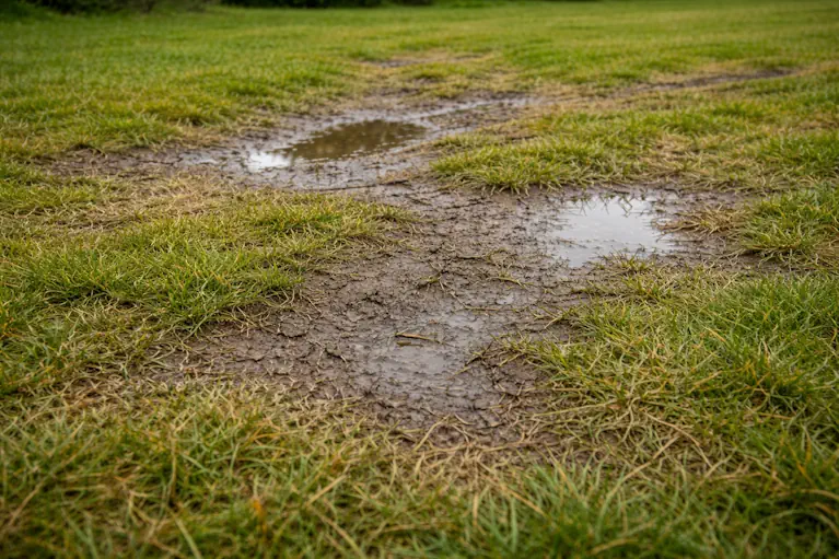 Compacted soil and poor drainage